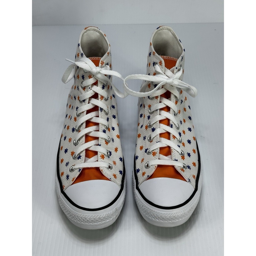 Converse All Star Mens Size 10 Kimberly Clark Blue Orange High Top Sneakers